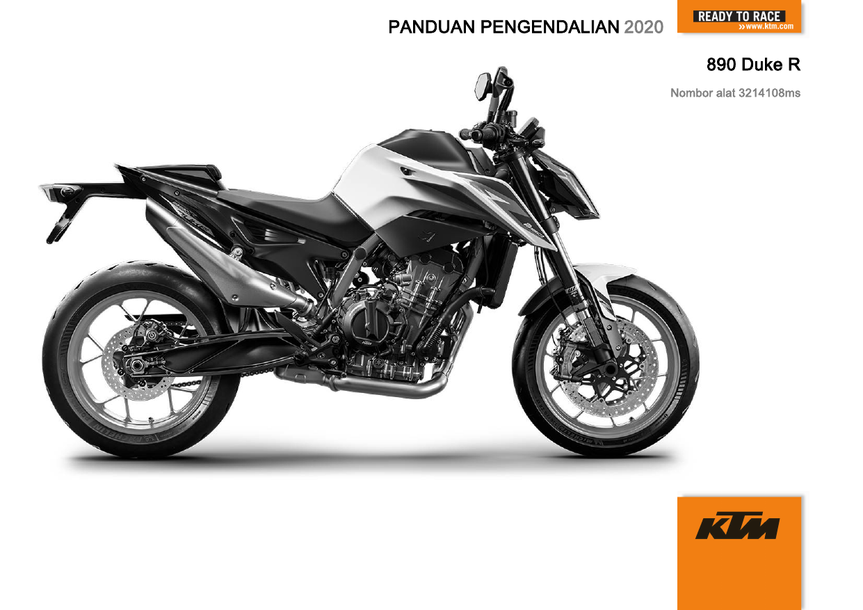 Ktm 890 Duke R 2020 Panduan Pemilik Manualzz