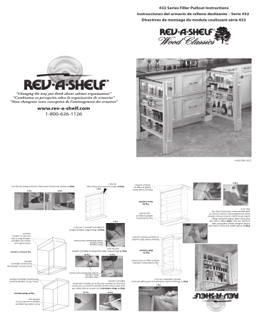 Rev-A-Shelf - 432-TF39-6C - 6 Tall Filler Organizer Pullout