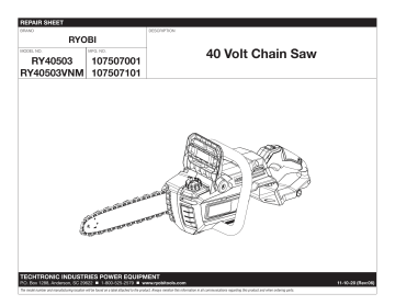 Ryobi ry40530 outlet