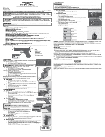 Crosman GFAP13 GFAP13 Owner's Manual | Manualzz