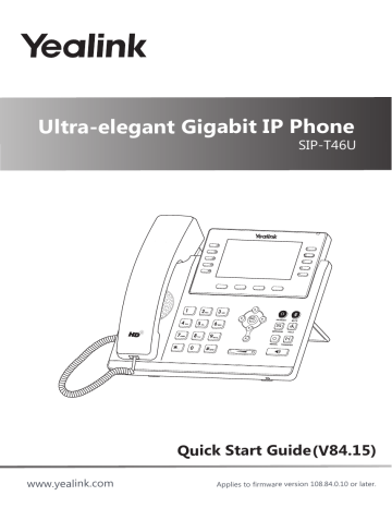 Yealink Sip-t46u User Manual