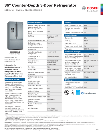 Bosch B36CD50SNS User manual | Manualzz