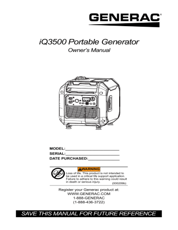 Generac 7043 Installation Manual