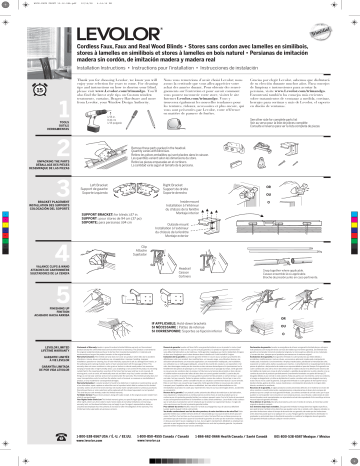 Levolor Cellular Shades Installation Manual