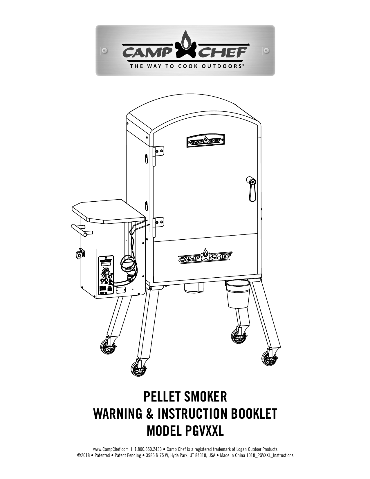 Camp Chef PGVXXLC XXL WIFI VERTICAL SMOKER Operating Manual Manualzz