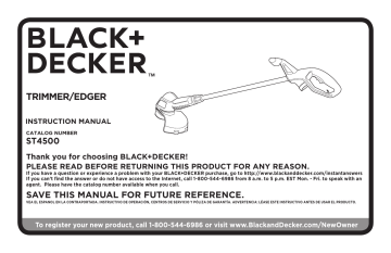 BLACK+DECKER BESTA512CM Instruction manual