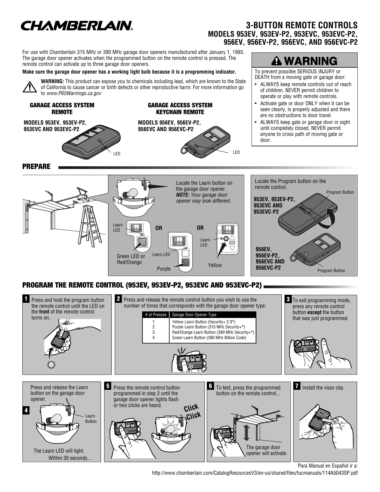 Chamberlain G953ev P 3 Button Visor Garage Door Opener Remote Manual Manualzz Chamberlain G953ev P 3 Button Visor Garage Door Opener Remote Manual Manualzz