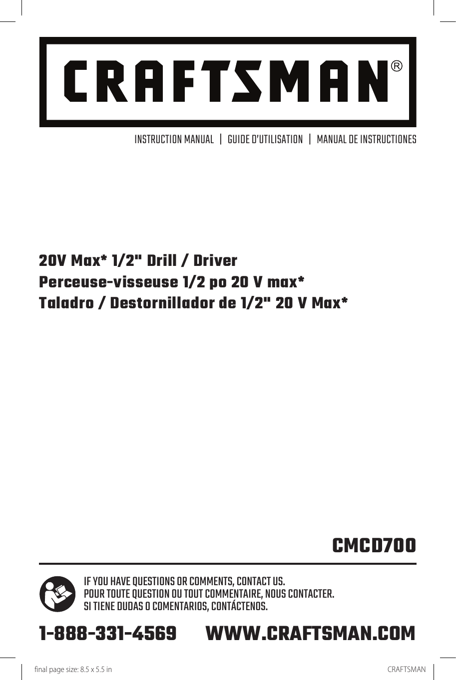 V20* Cordless Small Area Light (Tool Only)