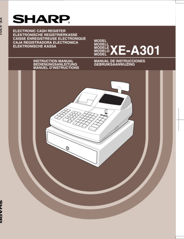 Sharp XE-A301 Instruction Manual | Manualzz