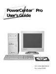 Power Computing PowerBase Minitower, PowerCenter PRO User Manual