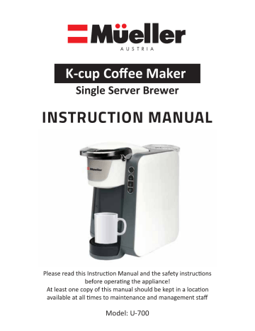 Keurig b70 outlet manual