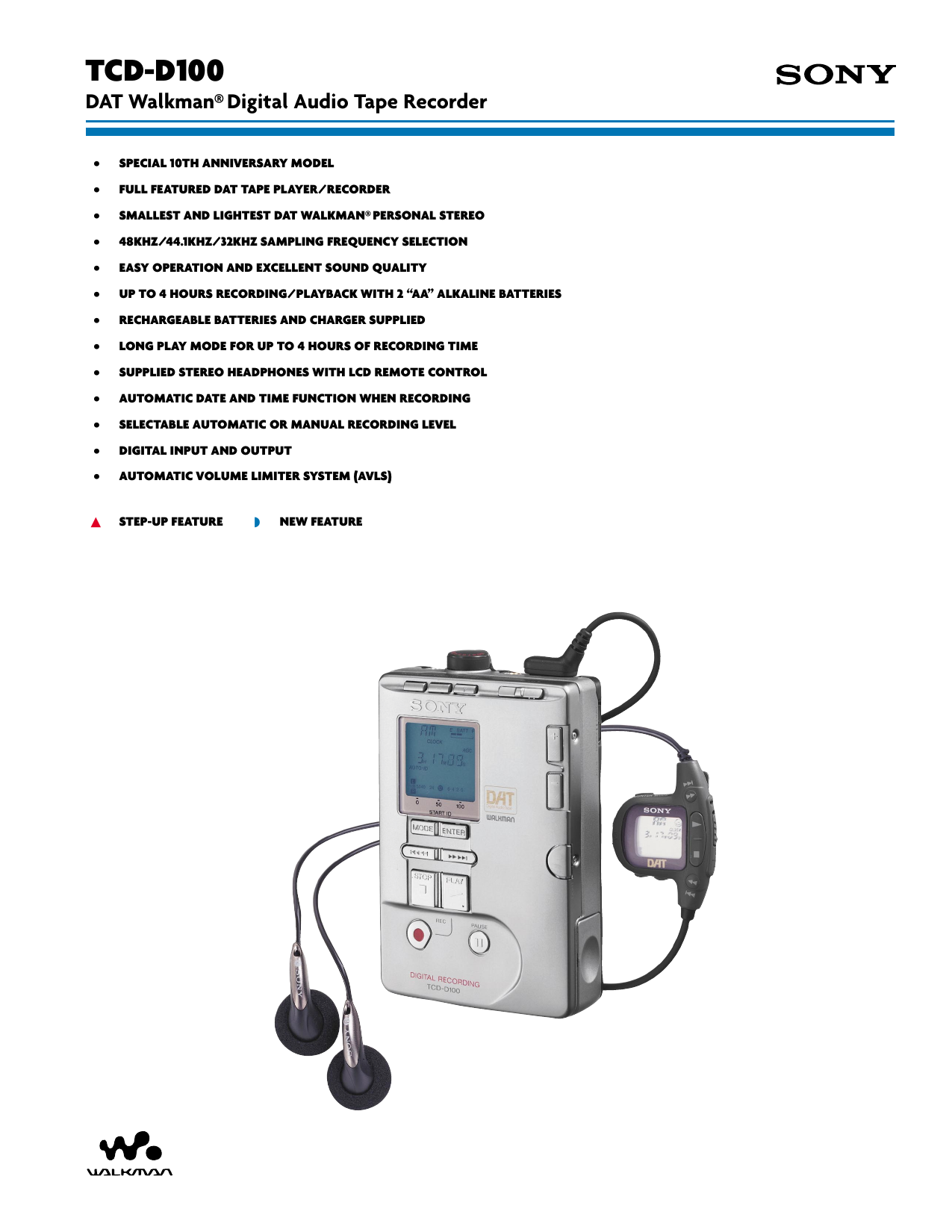 桜*干様 ☆ SONY ソニー DAT WALKMAN TCD-D100 録音（SONY DAT WALKMAN 