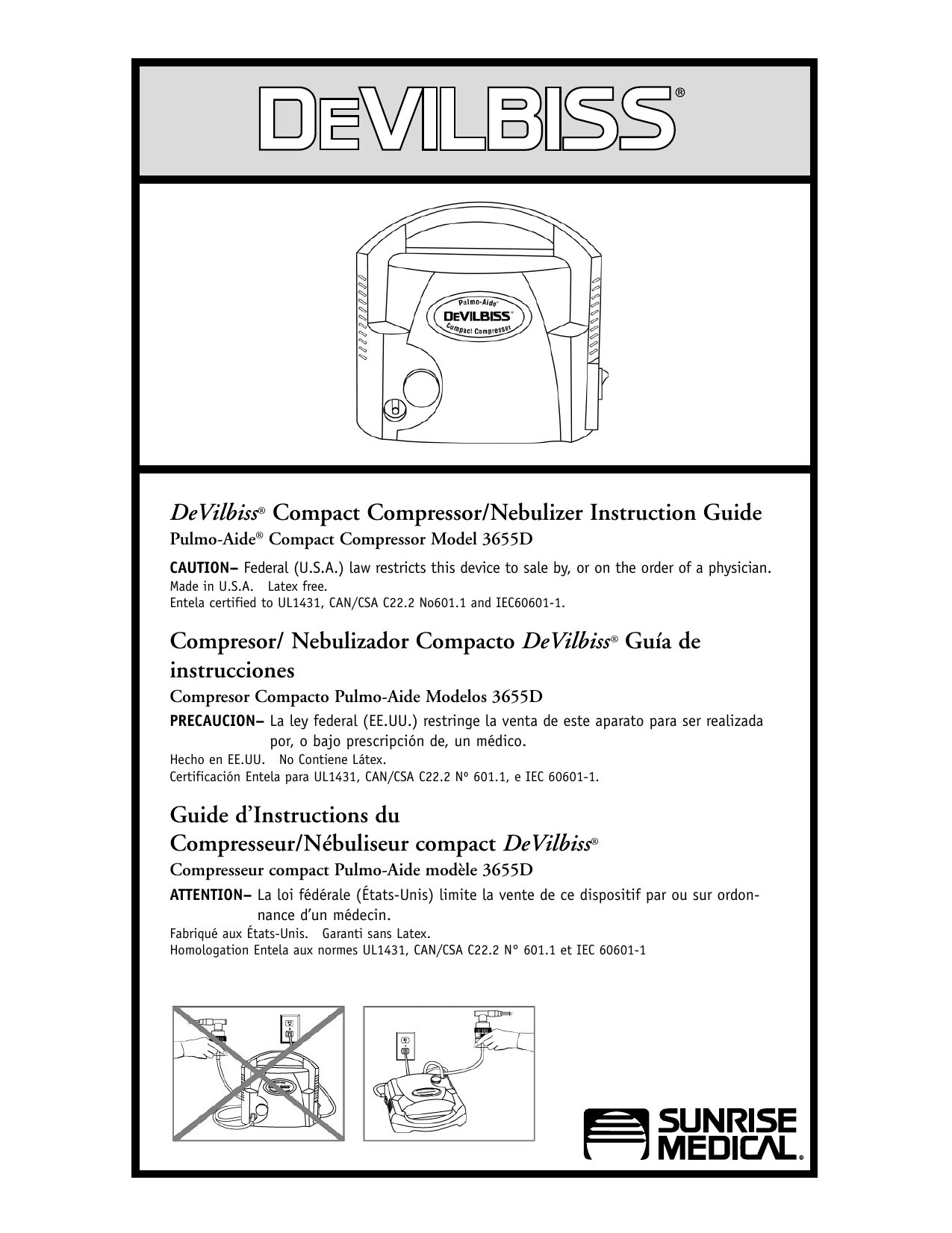 DeVilbiss Pulmo-Aide 3655D Instruction Manual | Manualzz