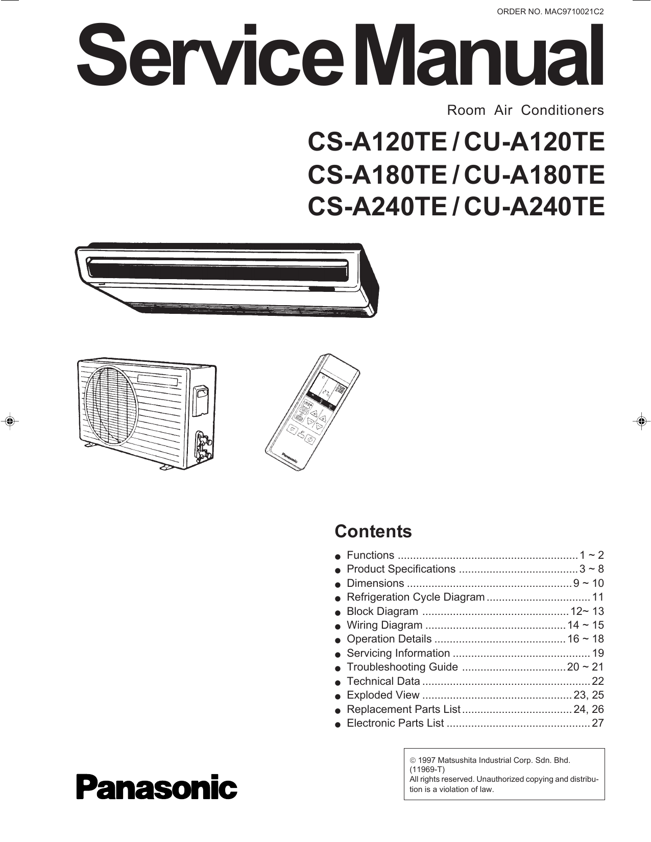 Panasonic Cu-c73ke | informacionpublica.svet.gob.gt