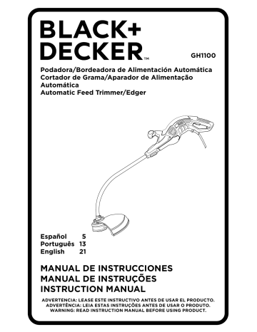 Black & Decker GH1000 Type 4 Parts Diagram for Grass Trimmer