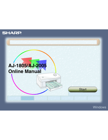 Sharp AJ-1805, AJ-2005 Online Manual | Manualzz