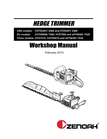 Zenoah CHTZ7500 Workshop Manual | Manualzz