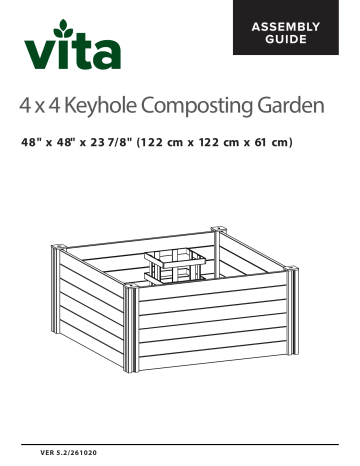 Vita Classic 4x4 Keyhole Composting Garden Instructions Manualzz Vita Classic 4x4 Keyhole Composting, Vita Raised Garden Bed Instructions