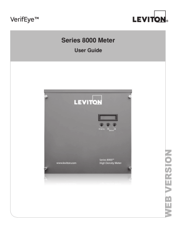 Leviton S8uwh 122 Series 8000 Commercial Industrial Submeter 1 8 Or 277 480v 1ph 3w Phase Config 12x2 Owner S Manual Manualzz