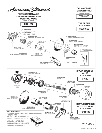 American Standard 1662.215002 Commercial Tub and Shower System Complete Kit Polished Chrome 1662215.002 American Standard 1662.215002 Commercial Tub and Shower System Complete Kit Polished Chrome 1662215.002