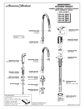 American standard gooseneck kitchen faucet