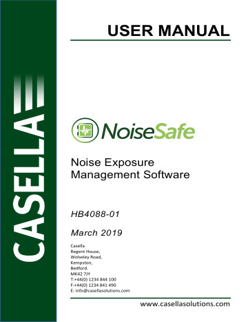Getting Started. Casella NoiseSafe | Manualzz