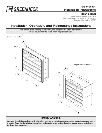 esd greenheck manualzz