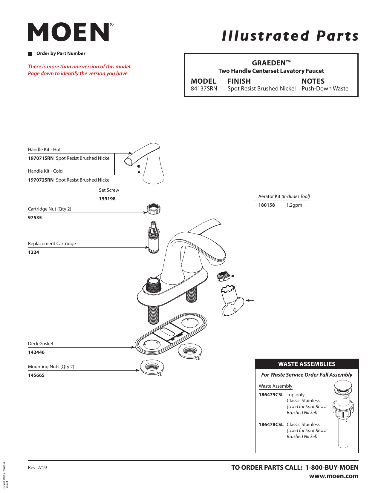 Moen Conway Spot Resist Brushed Nickel OneHandle Single, 46 OFF