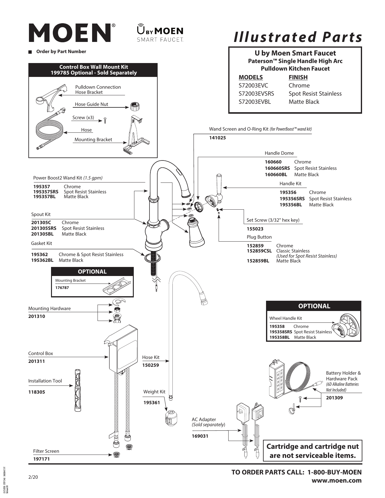 Moen S72003evbl U By Moen Smart Faucet In Paterson Matte Black Exploded Parts View Manualzz
