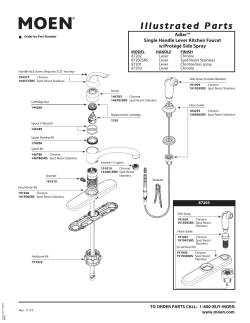 Moen 87201 - Owner's manual, Specification, User manual, installation ...