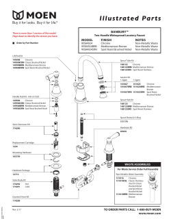 Moen WS84924SRN - Installation guide, Owner's manual, Product ...