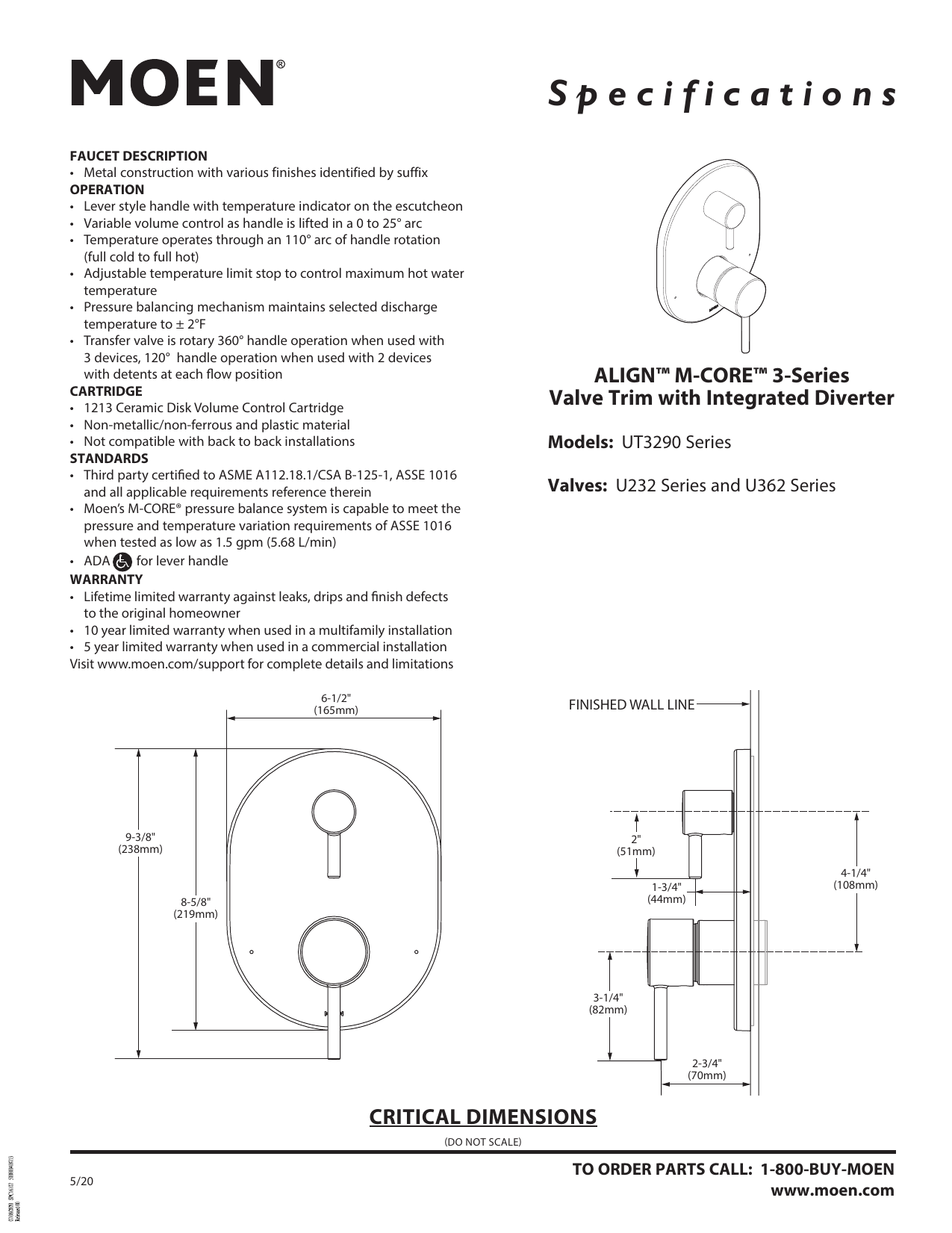 moen ut3290bg