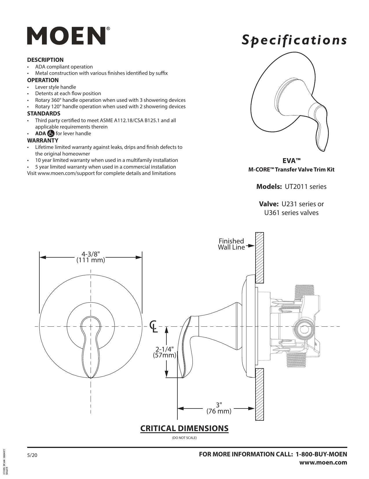 moen ut2011bn