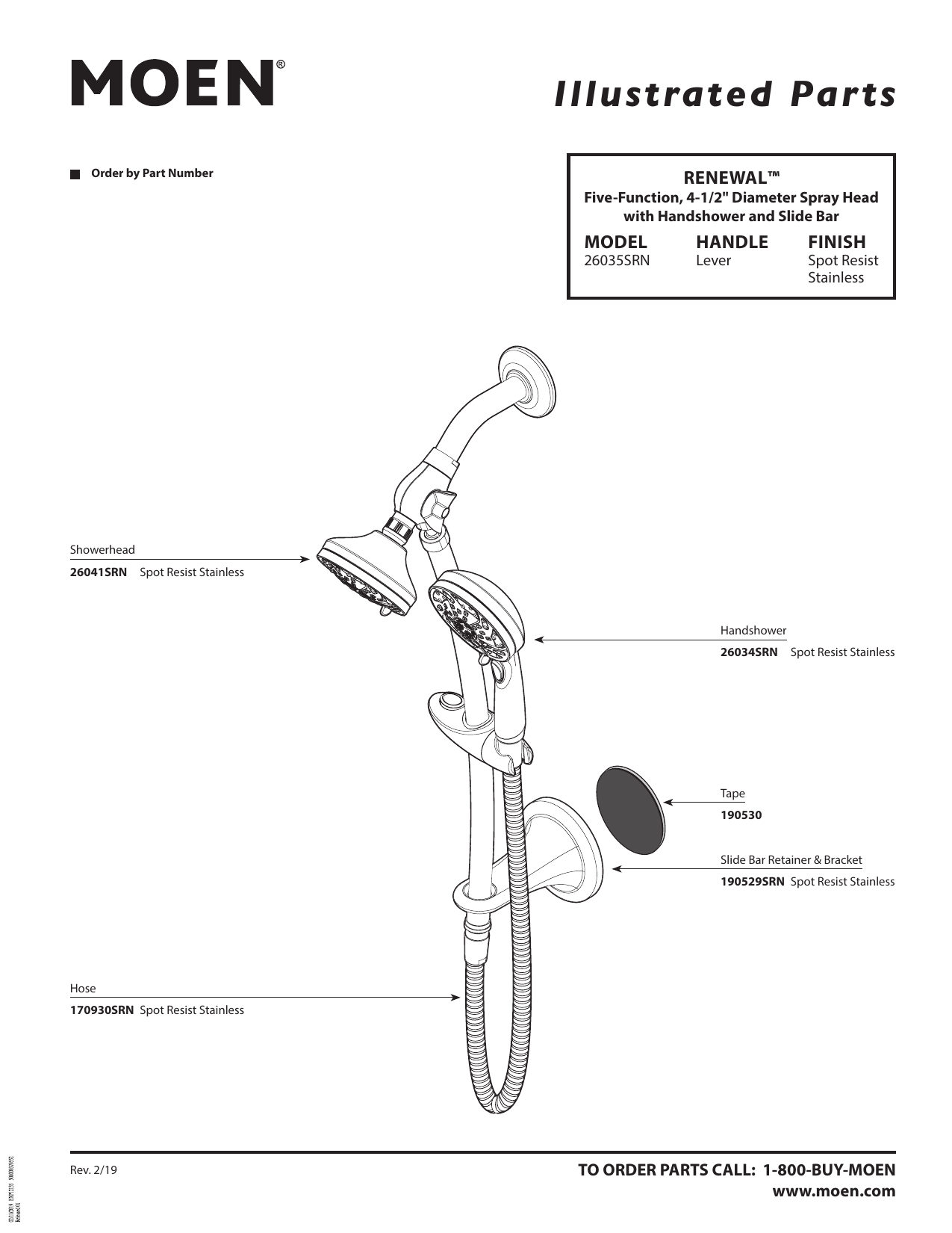Moen Renewal 26035SRN Spot Resist Brushed Nickel Dual, 40 OFF