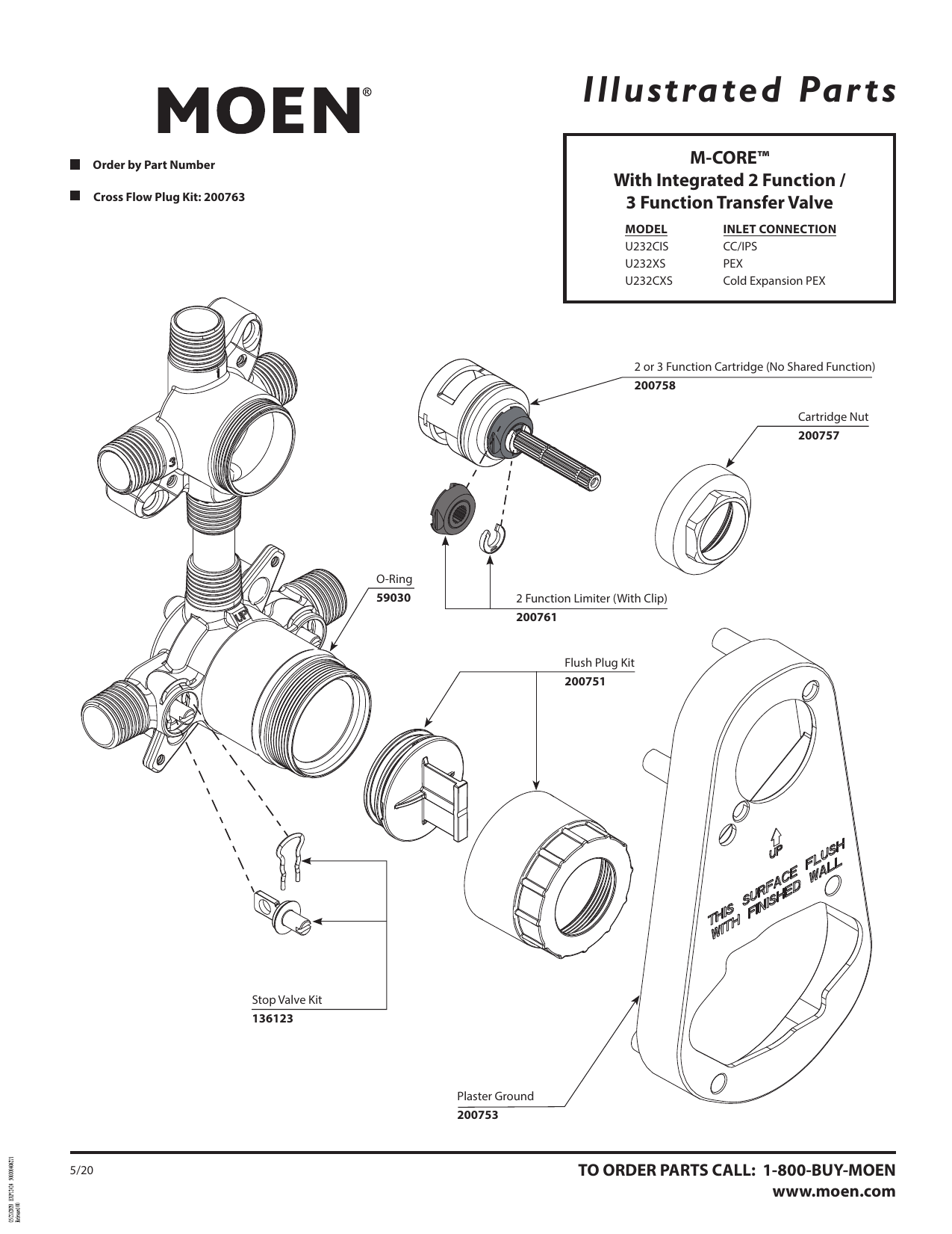 Moen Mcore Transfer Valve Installation Instructions In Sale www