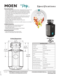 Moen GX50C - Installation guide, Manual, Owner's manual, Product