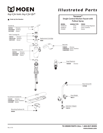 Moen 87666CSD Torrance Chrome one-handle low arc pullout kitchen faucet ...