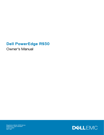 Dell PowerEdge R930 server El kitabı | Manualzz