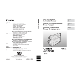 Canon ZR30MC - Instruction manual, Owner's manual, User manual