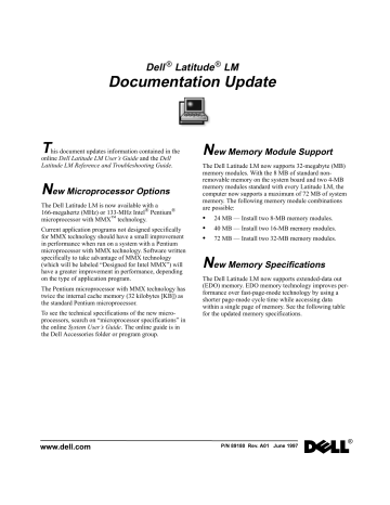 Dell LM Laptop User manual | Manualzz