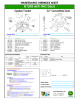 John Deere GT245 Lawn Mower User manual