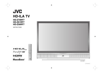 JVC HD-Z70RF7, HD-Z61RF7 Flat Panel Television User manual | Manualzz