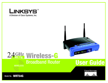 Linksys WRT54G Network Router User manual | Manualzz