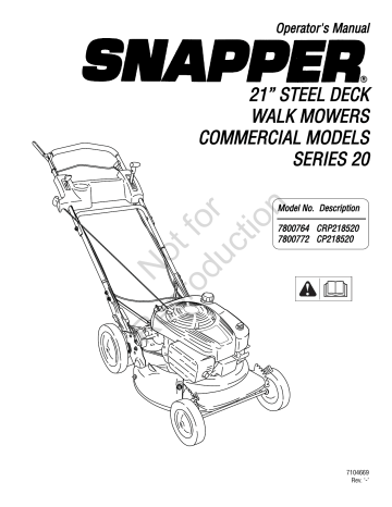 Snapper 7800709 online