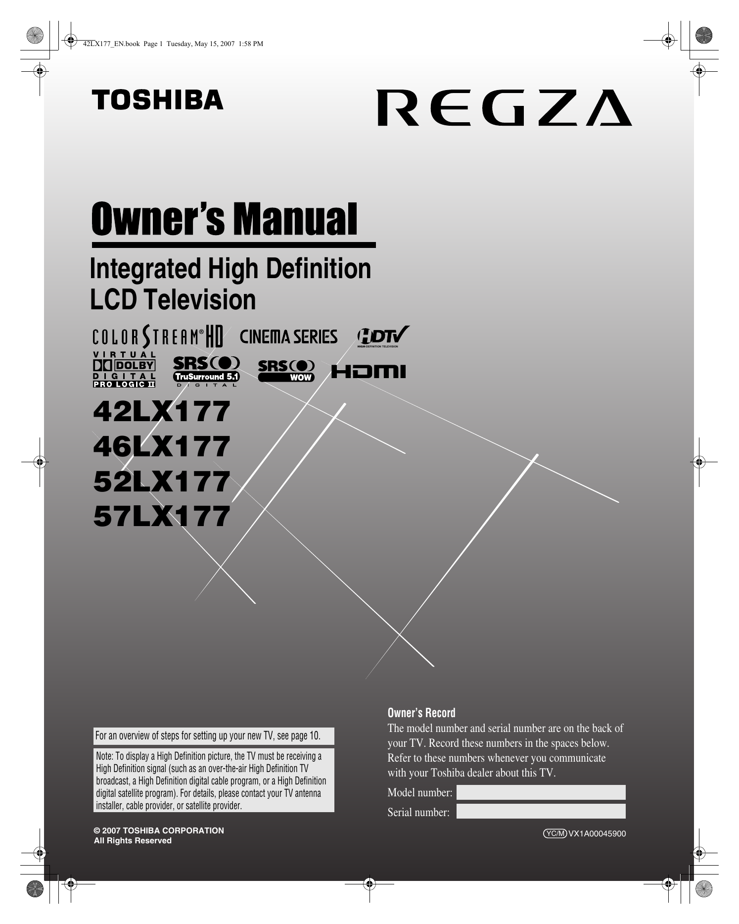 42 67 66. Toshiba manual. Toshiba owner's manual. Toshiba REGZA 32 инструкция. Toshiba Handbook.