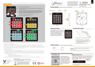 Prime FlashPad Handheld Game Instruction manual | Manualzz