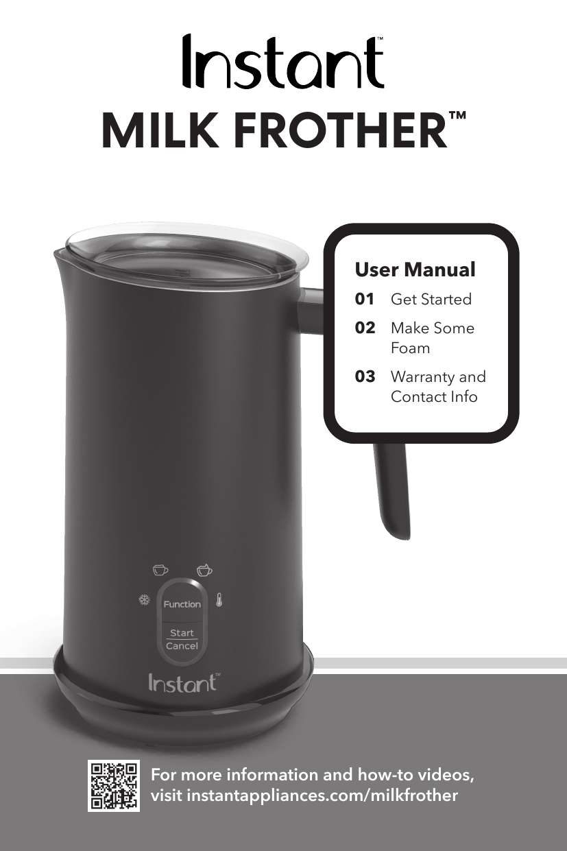 Instant Milk Frother User Manual | Manualzz