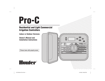 Hunter Pro C User Manual | Manualzz
