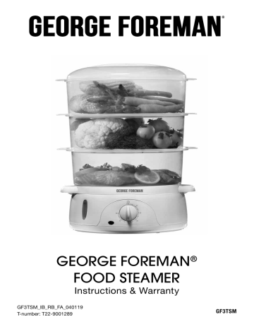 how to use a george foreman steamer