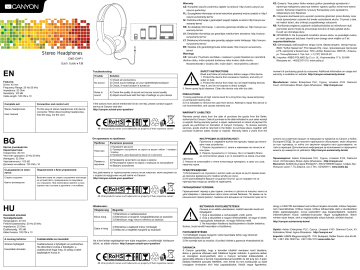 Sony Stereo Headphones Instruction manual | Manualzz